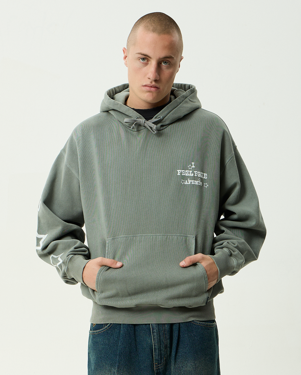 Sonoran - Boxy Pull On Hood - Washed Sycamore - Afends