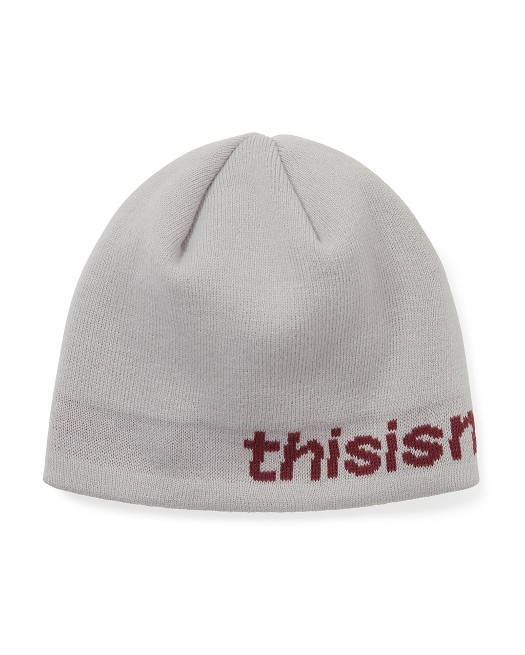SP-Logo No Cuff Beanie - Off White - thisisneverthat