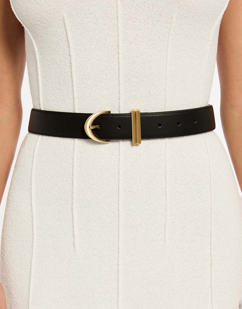 Under Your Spell Belt - Black Nappa / Gold