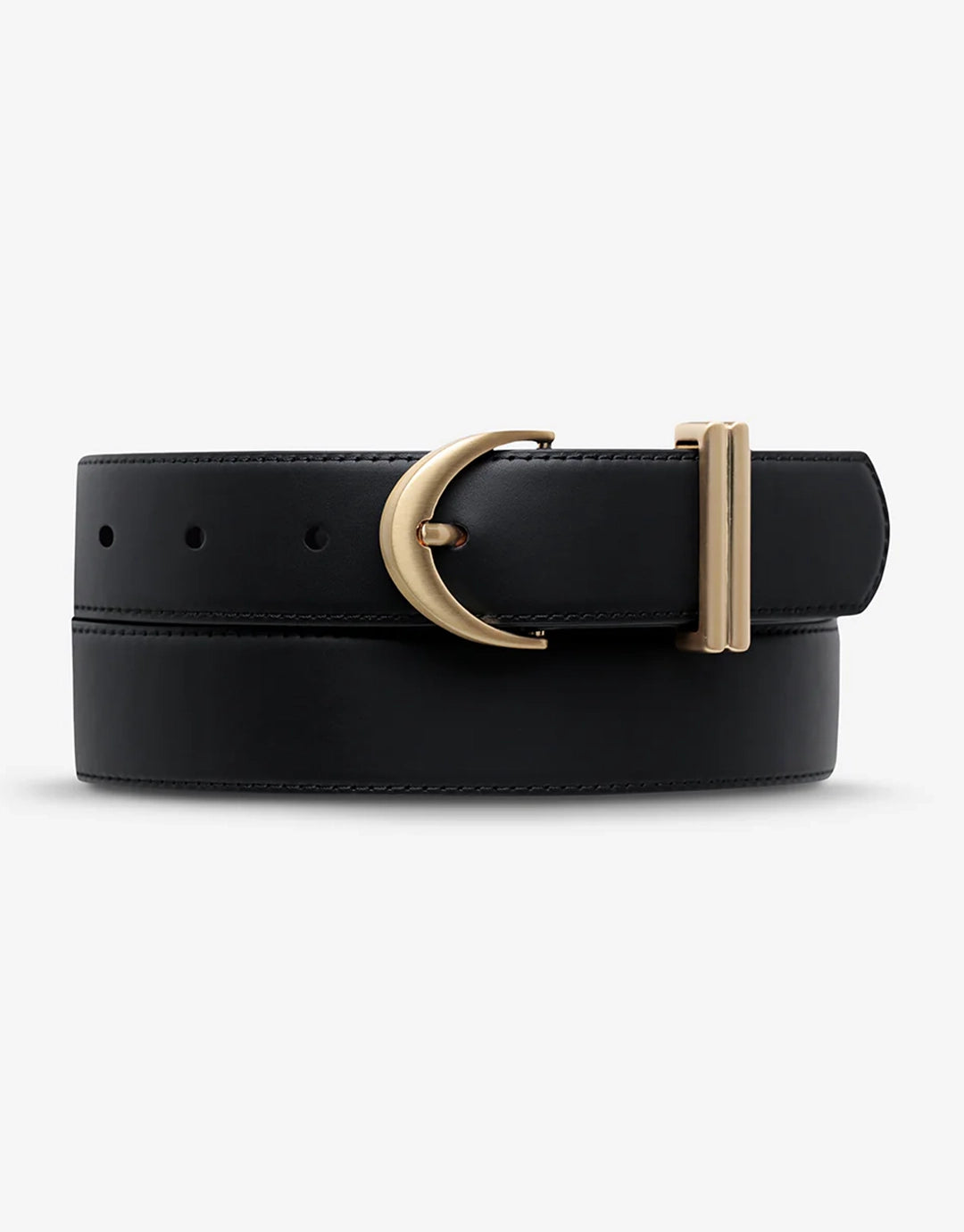 Under Your Spell Belt - Black Nappa / Gold