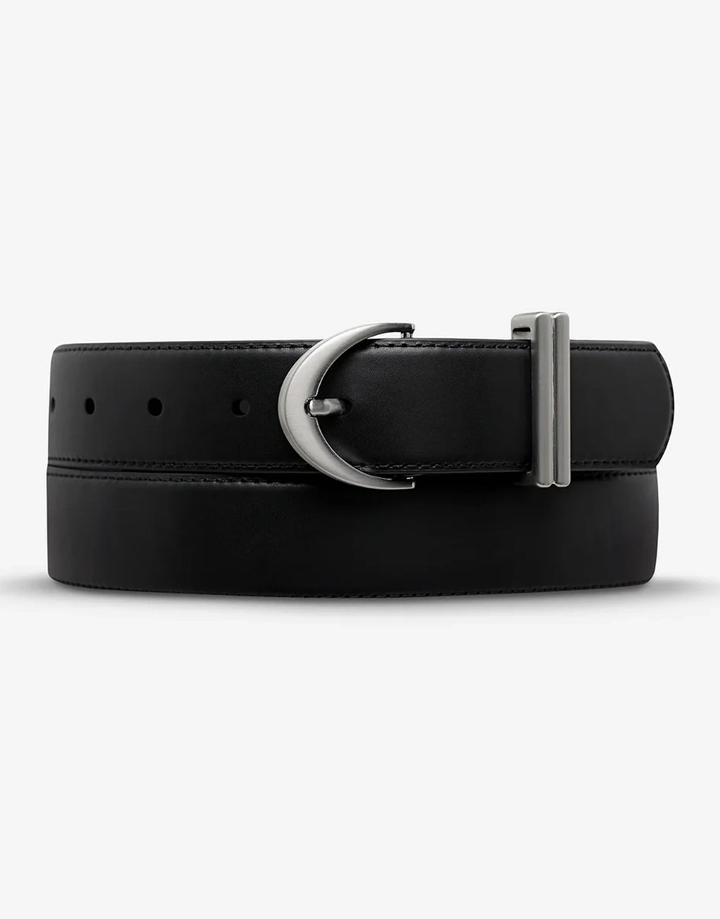 Under Your Spell Belt - Black Nappa/Silver