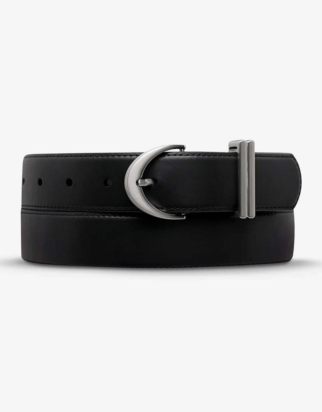 Under Your Spell Belt - Black Nappa/Silver