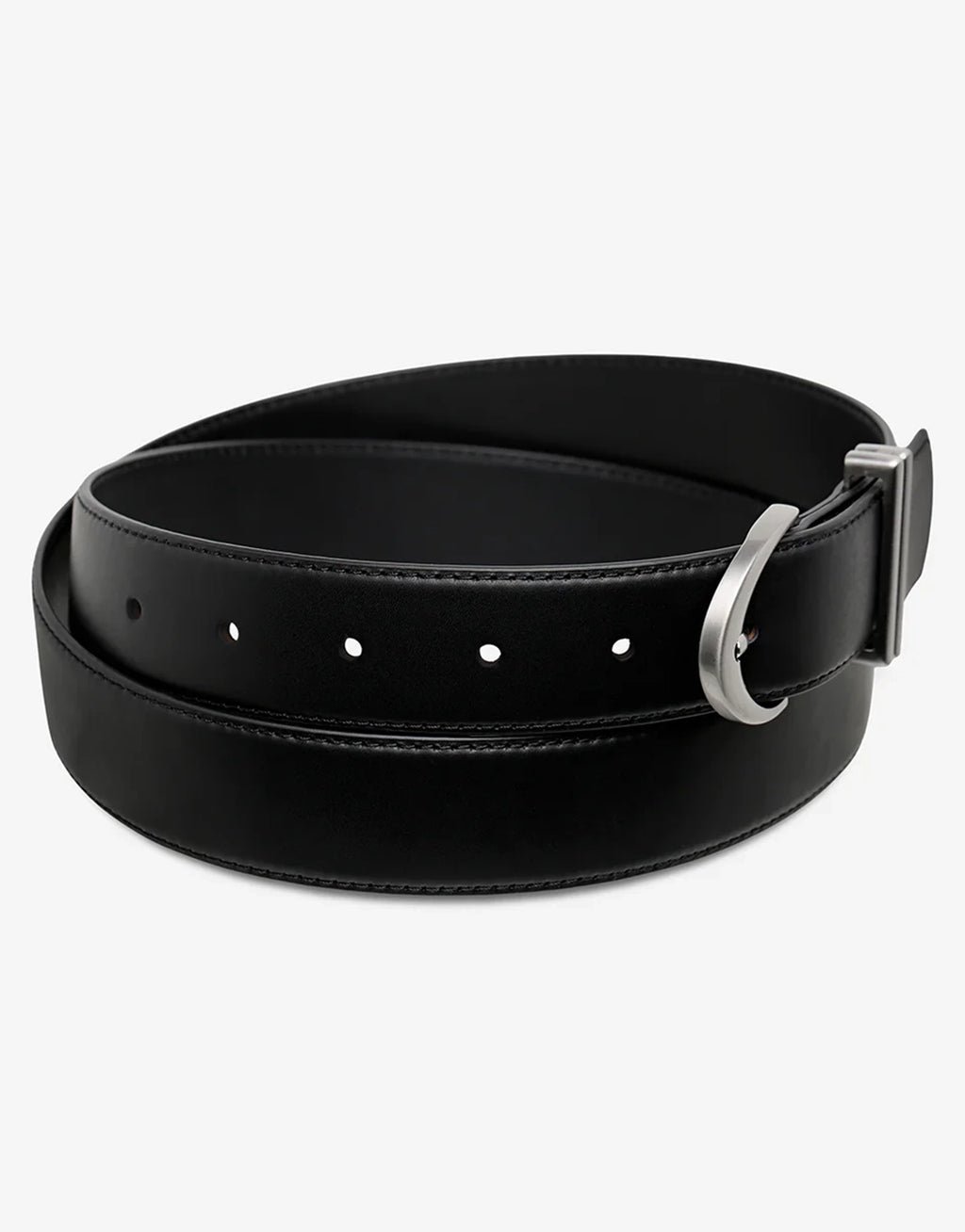 Under Your Spell Belt - Black Nappa/Silver