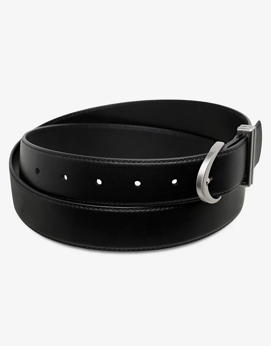Under Your Spell Belt - Black Nappa/Silver