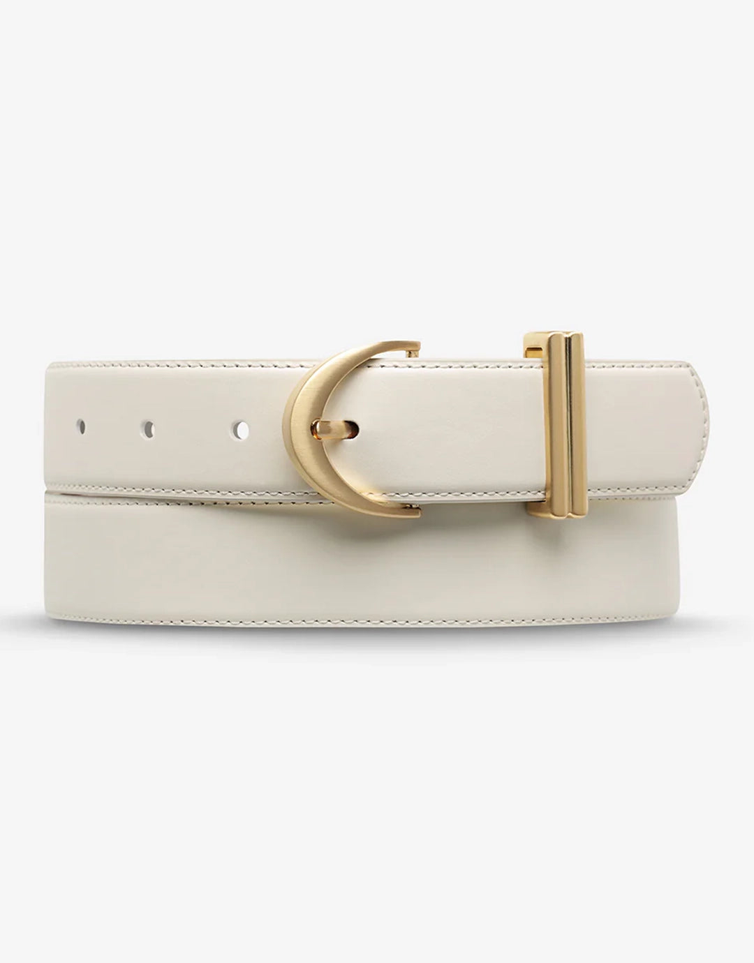 Under Your Spell Belt - Ivory Nappa / Gold