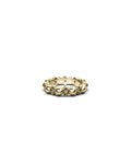 Darkness and Light Ball Chain Ring Clear Quartz / 18K Gold Plated - Stolen Girlfriends Club