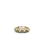 Darkness and Light Ball Chain Ring Clear Quartz / 18K Gold Plated - Stolen Girlfriends Club