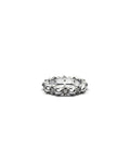 Darkness and Light Ball Chain Ring Clear Quartz / Sterling Silver - Stolen Girlfriends Club