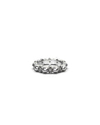 Darkness and Light Ball Chain Ring Clear Quartz / Sterling Silver - Stolen Girlfriends Club