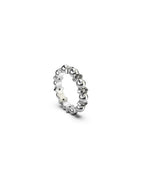 Darkness and Light Ball Chain Ring Clear Quartz / Sterling Silver - Stolen Girlfriends Club