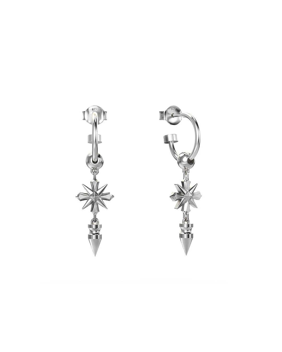 Midnight Cross Anchor Earrings - Stolen Girlfriends Club