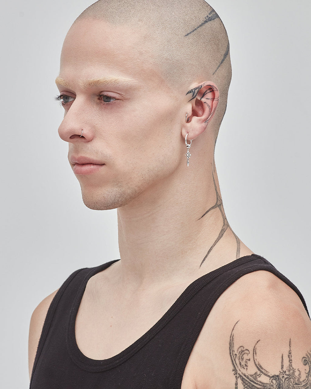 Midnight Cross Anchor Earrings - Stolen Girlfriends Club