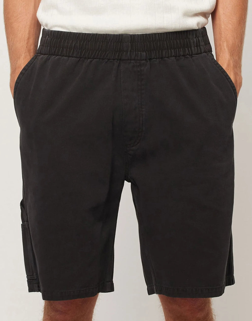 Tradie Carpenter Denim Shorts - Sulphur Black
