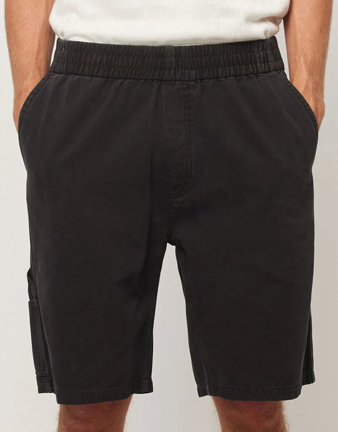 Tradie Carpenter Denim Shorts - Sulphur Black