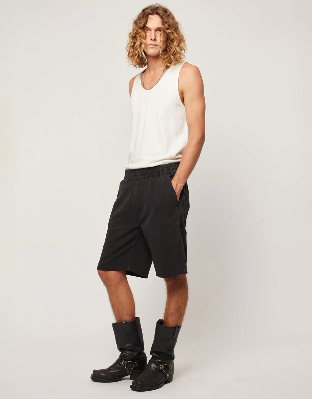 Tradie Carpenter Denim Shorts - Sulphur Black