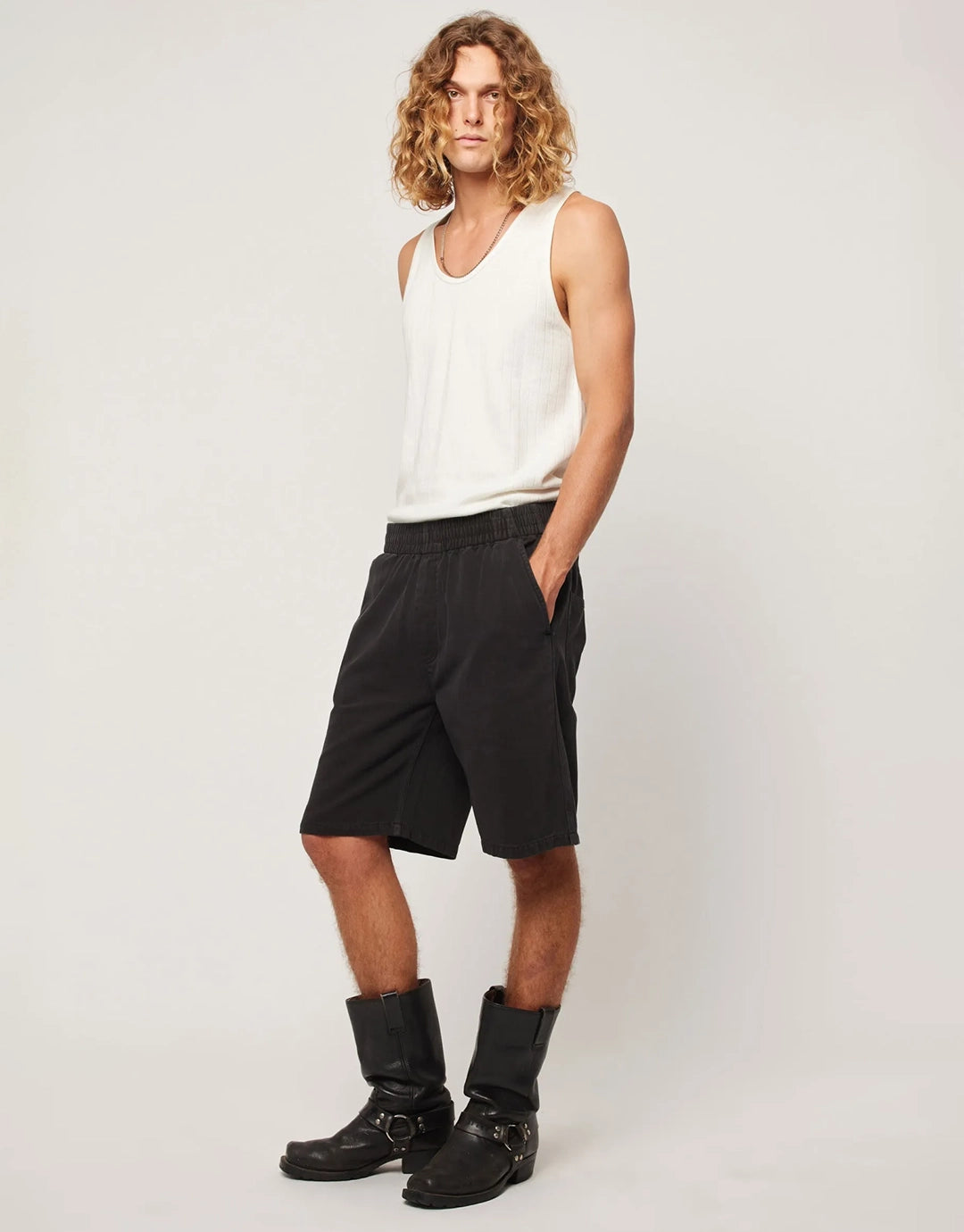 Tradie Carpenter Denim Shorts - Sulphur Black
