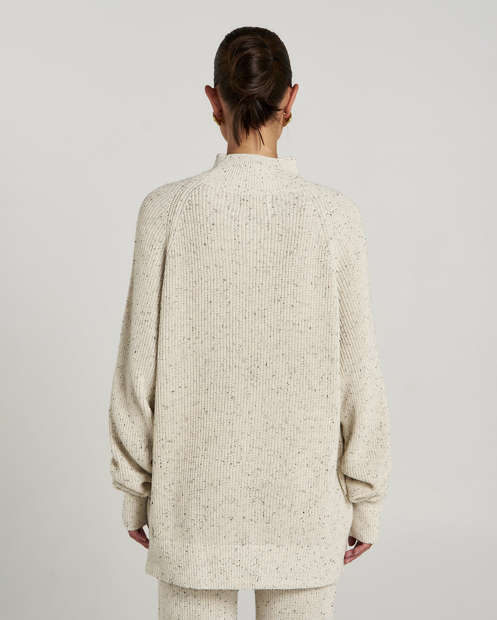 Longline Knit - Oatmeal Marle 3