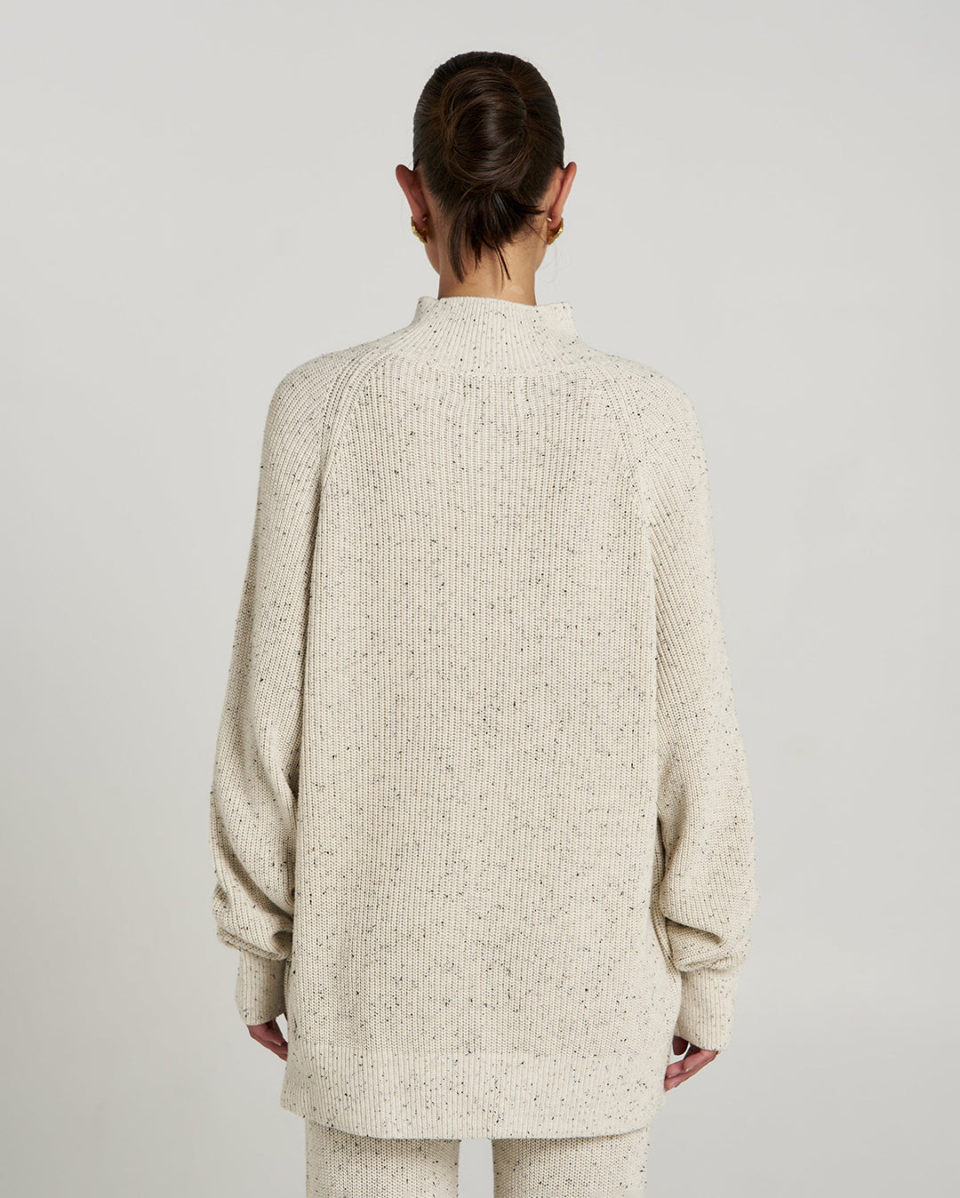 Longline Knit - Oatmeal Marle 3