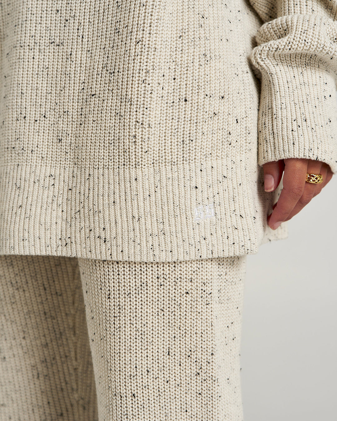 Longline Knit - Oatmeal Marle 4