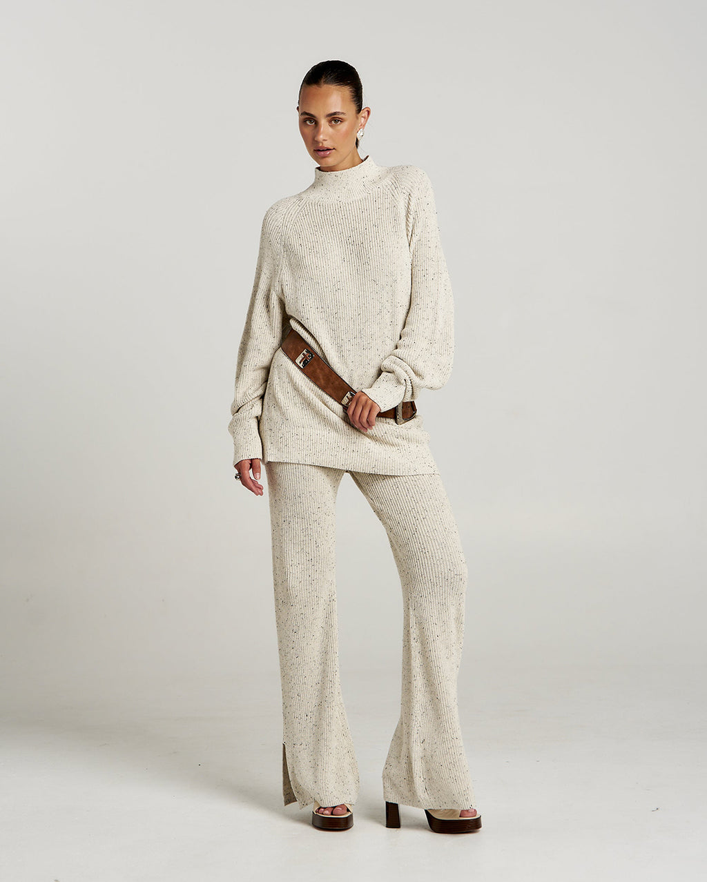 Longline Knit - Oatmeal Marle 8