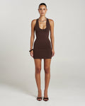 Phoebe Mini Dress - Espresso 1