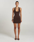 Phoebe Mini Dress - Espresso 1