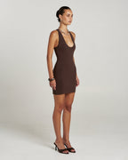 Phoebe Mini Dress - Espresso 2