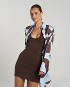 Phoebe Mini Dress - Espresso 7