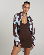 Phoebe Mini Dress - Espresso 8