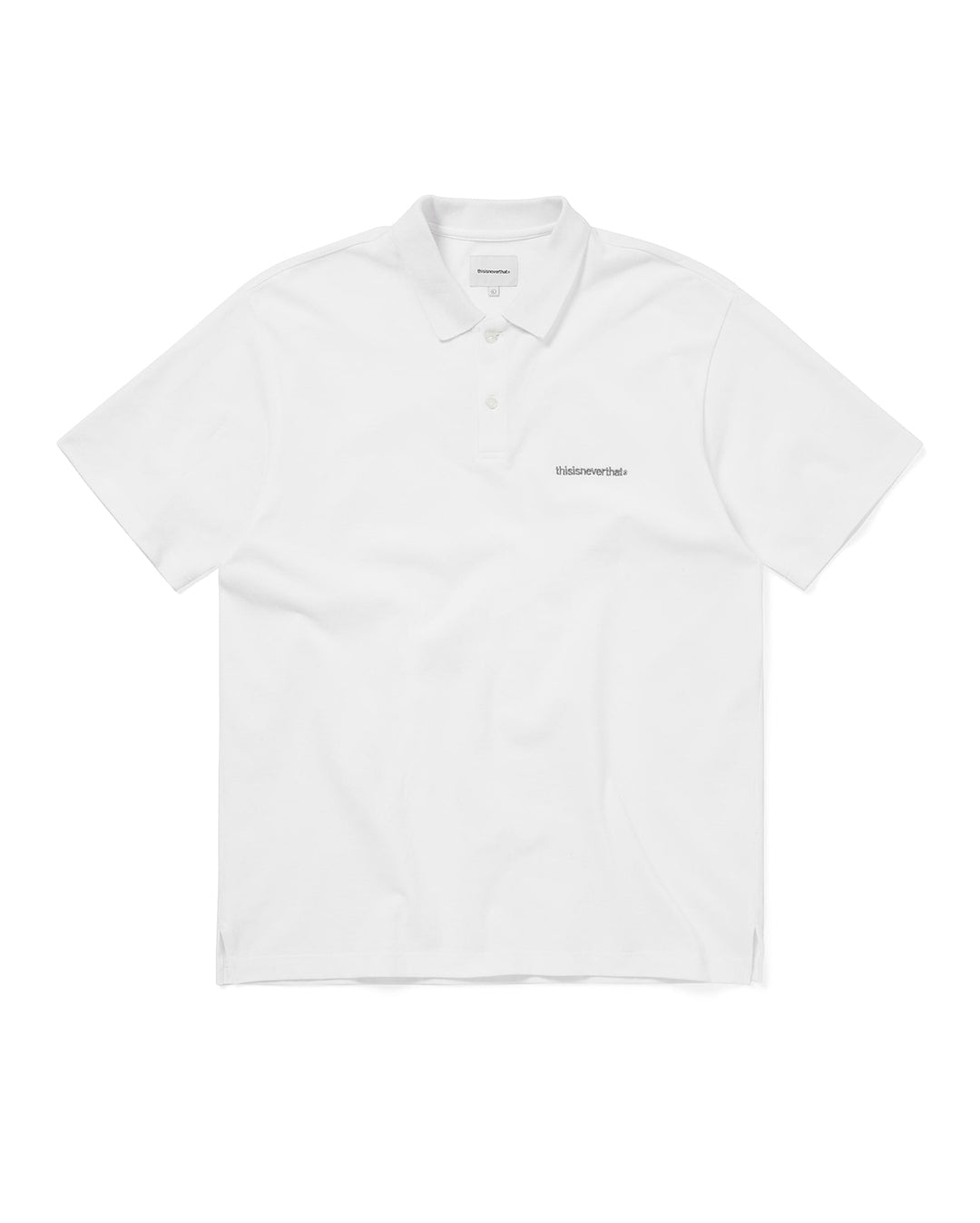 T-Logo S/S Jersey Polo - White - thisisneverthat