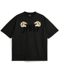 Japan Special Tiger Embroidery T-Shirt - Black