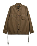 Military Long Sleeve Shirt - Brown - Taion