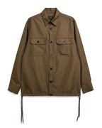 Military Long Sleeve Shirt - Brown - Taion