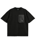 Mountain Storage Pocket T-Shirt - Black - Taion