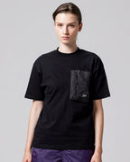 Mountain Storage Pocket T-Shirt - Black - Taion