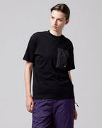 Mountain Storage Pocket T-Shirt - Black - Taion