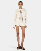 Tari Moto Jacket - Cream - Ownley