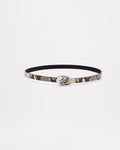 Tate Leather Belt - Snake - Nude Lucy