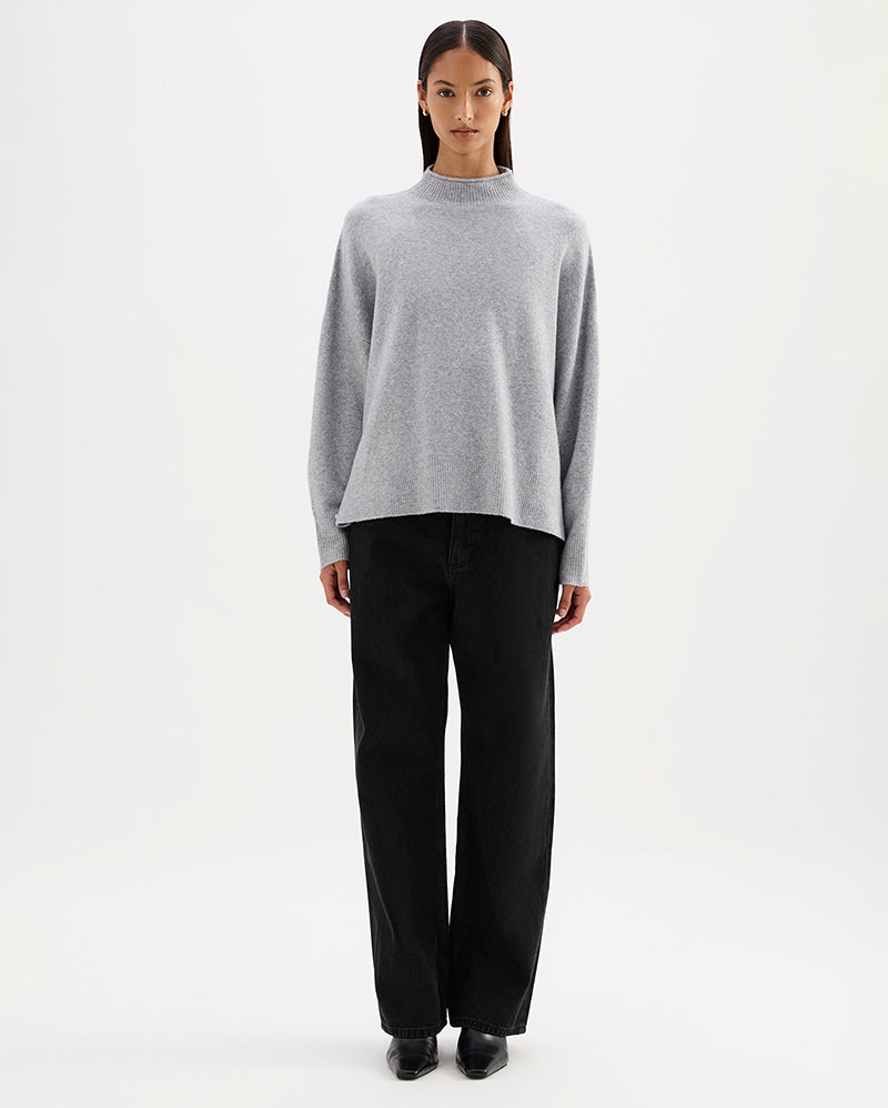 Taylor Knit - Grey Marle - Nude Lucy