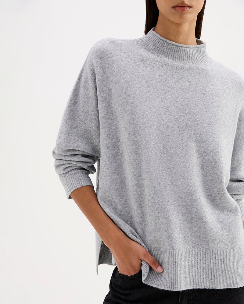 Taylor Knit - Grey Marle - Nude Lucy