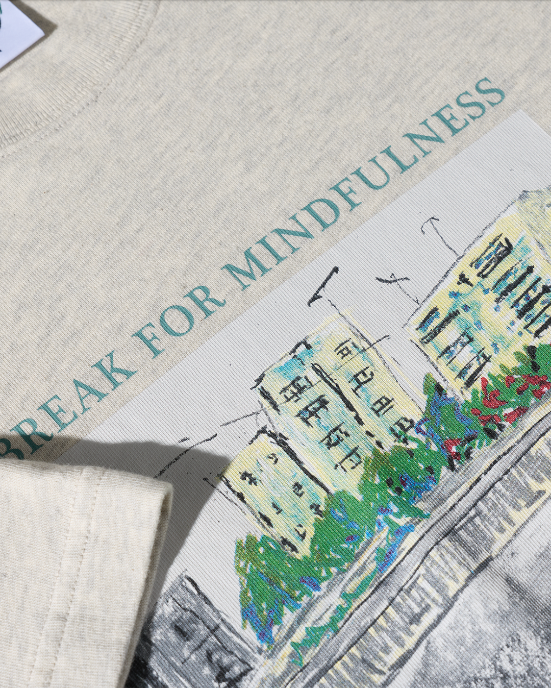 Tee Mindfulness - Ivory Grey Melange - Polar Skate Co