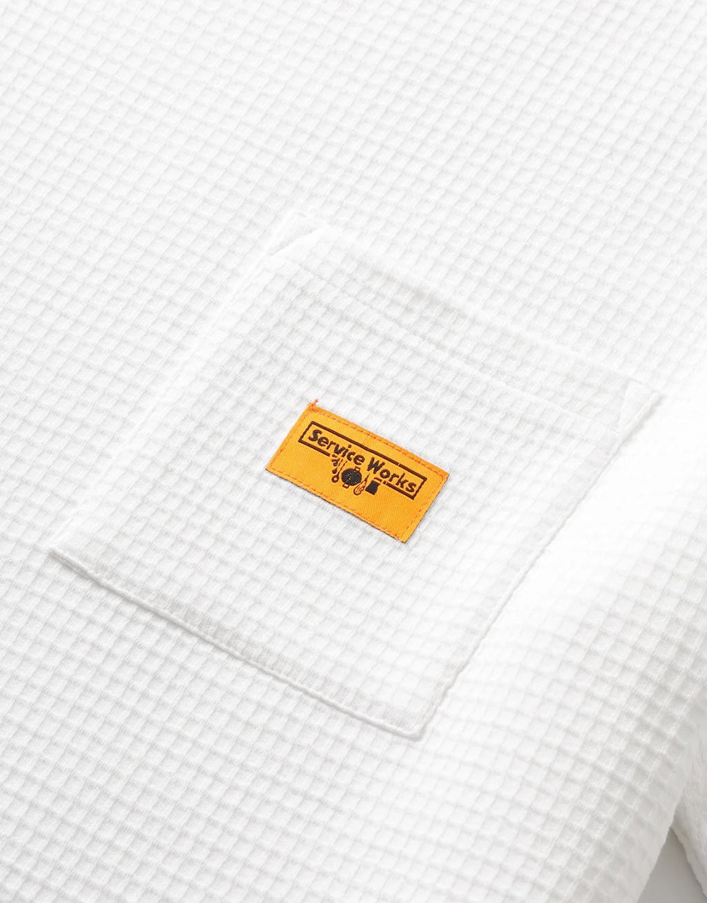 Waffle Pocket T-Shirt - White