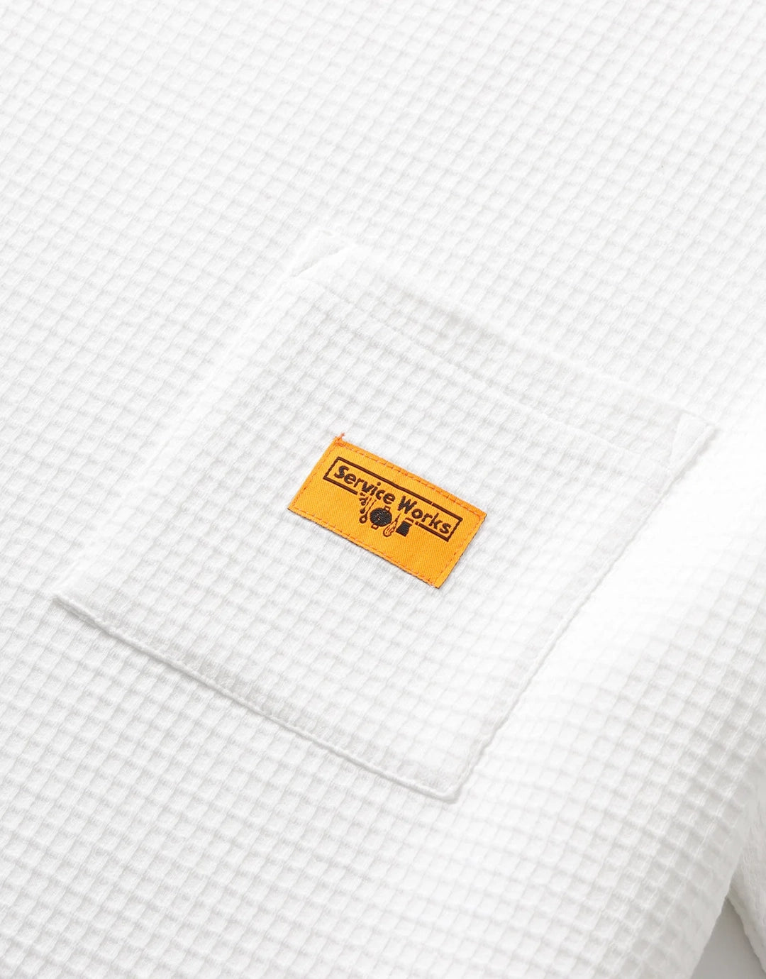 Waffle Pocket T-Shirt - White