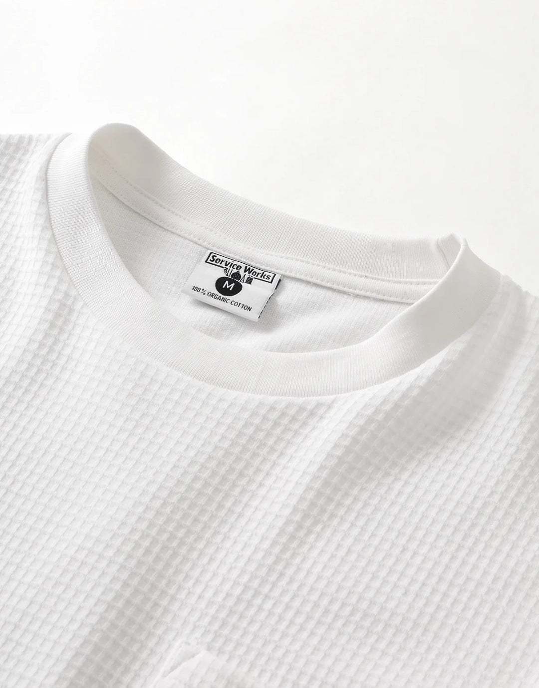 Waffle Pocket T-Shirt - White