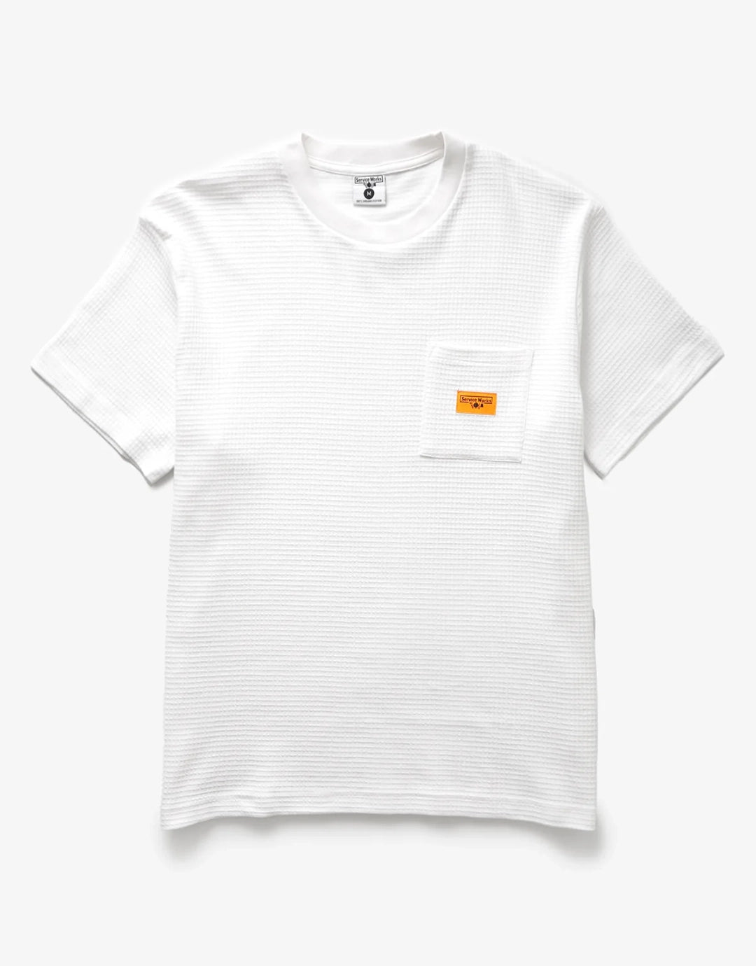 Waffle Pocket T-Shirt - White