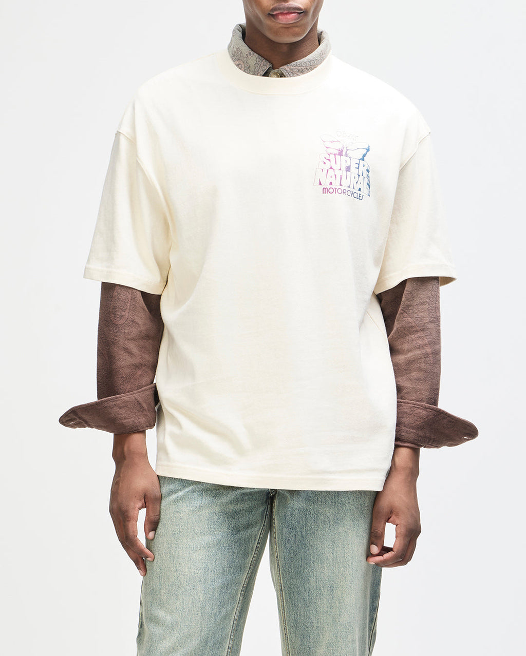Temple Torque Os Tee - Dirty White - Deus Ex Machina