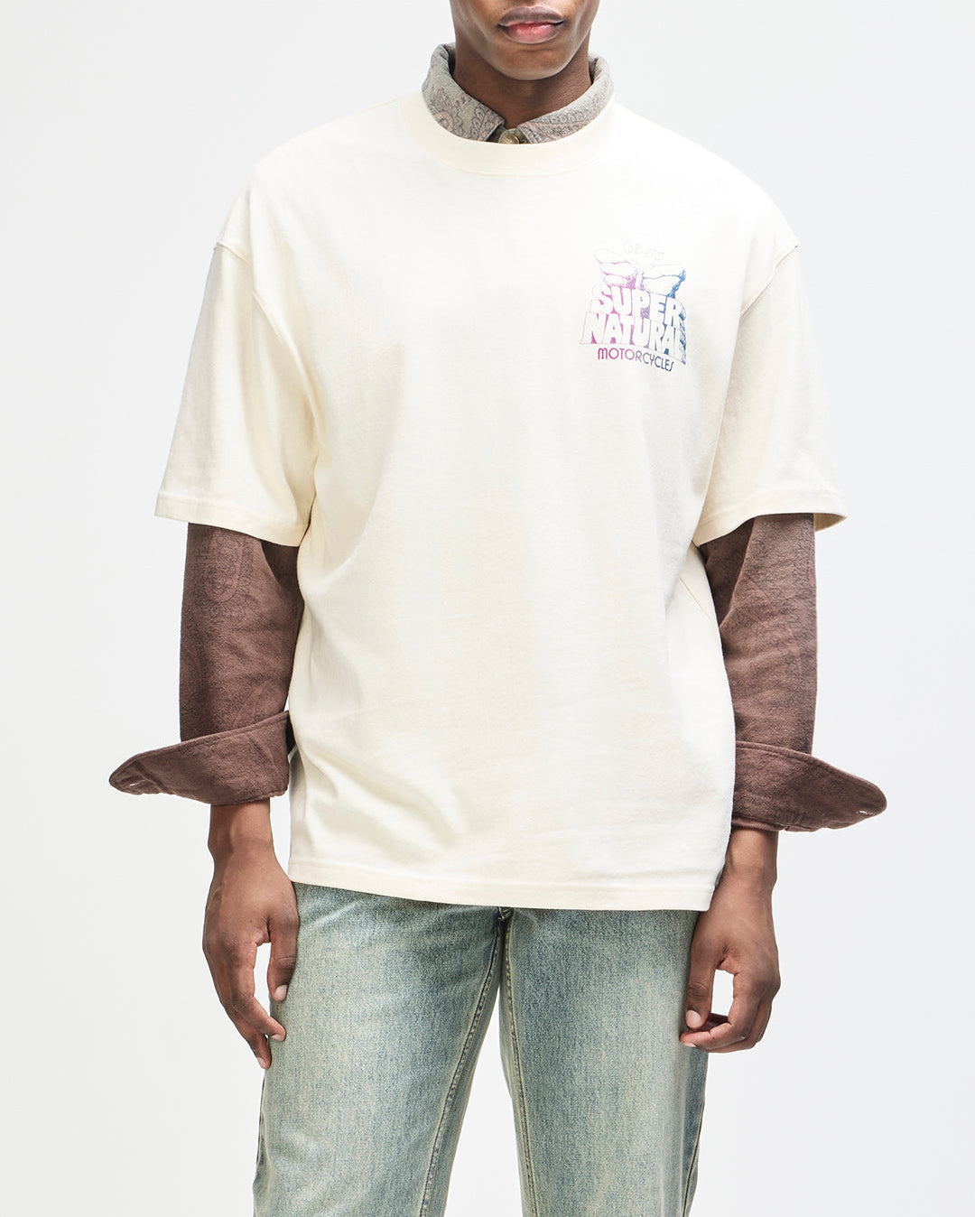 Temple Torque Os Tee - Dirty White - Deus Ex Machina