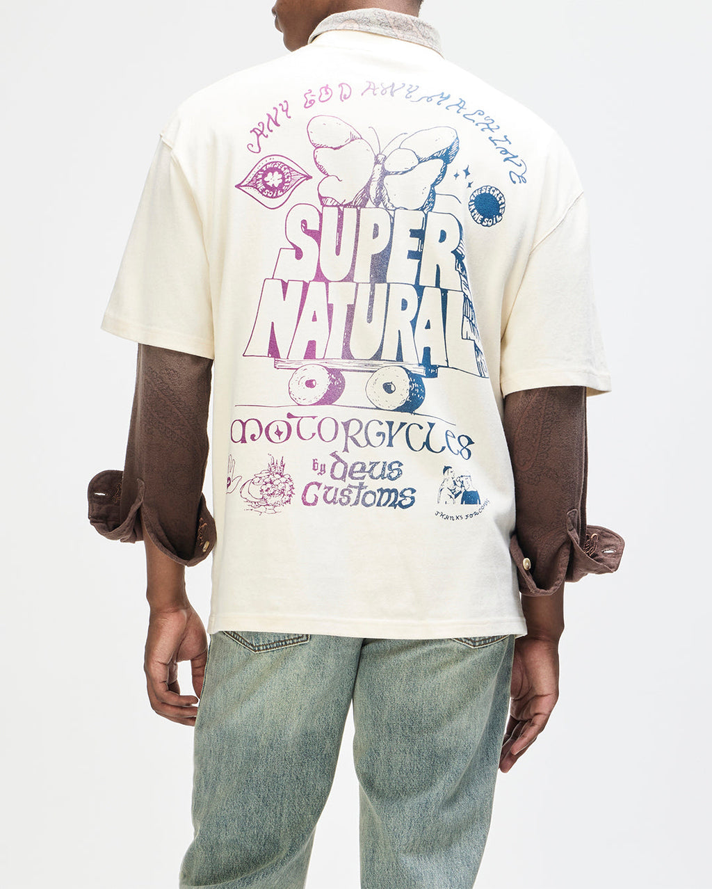 Temple Torque Os Tee - Dirty White - Deus Ex Machina