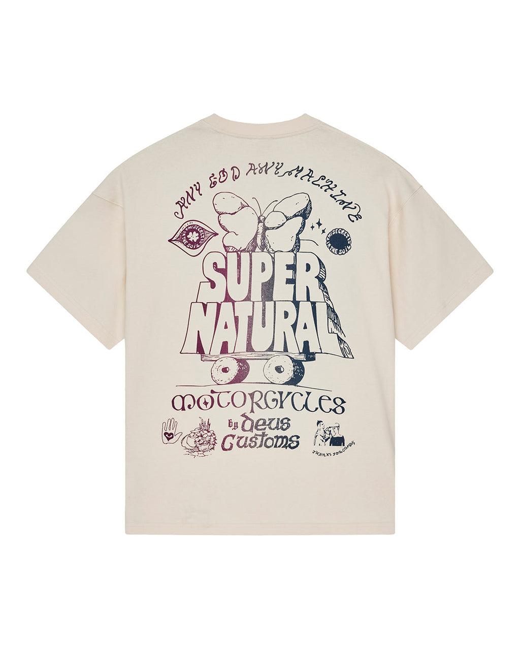Temple Torque Os Tee - Dirty White - Deus Ex Machina
