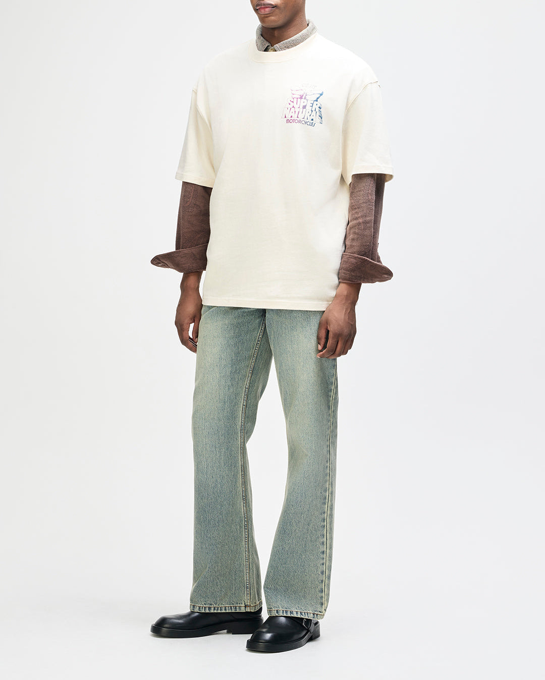 Temple Torque Os Tee - Dirty White - Deus Ex Machina